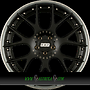 BBS CH-RII 10,5x22 5x112 ET38.00 radstern schwarz matt - felgenbett titan matt
