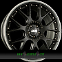 BBS CH-RII 10,5x22 5x112 ET38.00 radstern schwarz matt - felgenbett titan matt