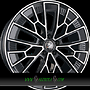 FONDMETAL 1972 9x20 5x130 ET51.00 glossy black machined