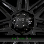  D62 9x20 6x139,7 ET25.00 flat black milled rivets