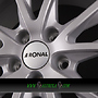 RONAL R61 7,5x17 5x105 ET42.00 kristallsilber-matt