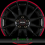 RONAL R54 7x17 5x114,3 ET40.00 mcr jetblack-red rim