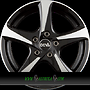 DBV 5SP 001 8x18 5x112 ET30.00 schwarz glänzend front poliert
