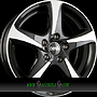DBV 5SP 001 8x18 5x112 ET30.00 schwarz glänzend front poliert
