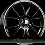  KIRA 7x17 5x114,3 ET50.00 glanzschwarz polierter ring