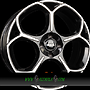 MAK MONZA 7x17 4x108 ET25.00 black mirror face