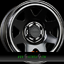 DOTZ DAKAR HD 7x17 6x120 ET44.00 black (stahlfelge) - schwarz matt