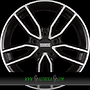 FONDMETAL KOROS 8x18 5x112 ET48.00 glossy black machined - diamond black