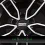 FONDMETAL KOROS 8x18 5x112 ET48.00 glossy black machined - diamond black