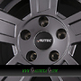 AUTEC TIGRIS (TG) 6x16 4x100 ET30.00 graphit