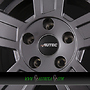 AUTEC TIGRIS (TG) 6x17 4x100 ET30.00 graphit