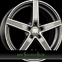  ARTIC EVO 7x17 4x100 ET37.00 gris face polie - gun machined face