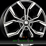  CARVER 7,5x17 5x114,3 ET40.00 noir brillant face polie - bright black machined