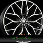  MYGAL 8x18 5x112 ET26.00 noir brillant face polie - bright black machined