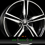  GOTEBORG 8x18 5x108 ET42.00 noir brillant face polie - bright black machined
