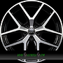  ELEMENT 8x19 5x108 ET45.00 noir brillant face polie - bright black machined