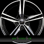  GOTEBORG 8,5x19 5x108 ET40.00 noir brillant face polie - bright black machined
