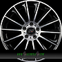  STUTTGART 8,5x19 5x112 ET45.00 noir brillant face polie - bright black machined
