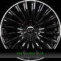  VECTOR 9x19 5x112 ET42.00 noir brillant bord polie-bright black lip machined