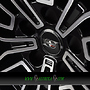  WELT LIGHT 8x19 5x112 ET30.00 noir brillant face polie - bright black machined