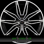  WELT LIGHT 9x19 5x112 ET40.00 noir brillant face polie - bright black machined