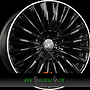  VECTOR 8x19 5x112 ET38.00 noir brillant bord polie-bright black lip machined