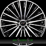  VECTOR 8x19 5x112 ET38.00 noir brillant face polie - bright black machined