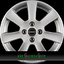BORBET CA 6x14 4x98 ET35.00 crystal silver