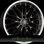  VOLTEC T6 8x17 5x112 ET40.00 highgloss black inox lip
