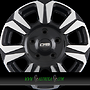 CMS C31 HEAVY DUTY 7,5x18 5x130 ET43.10 db diamant schwarz glanz