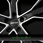  GUNNER 9,5x22 5x130 ET43.00 black diamond