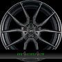 GLS303 9x20 5x120 ET25.00 gloss black brushed face