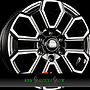CMS C35 PICK UP 7,5x17 6x139,7 ET30.00 db diamant schwarz glanz