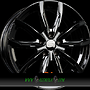 MIM EVO001 6,5x16 5x105 ET35.00 black glossy