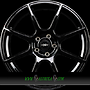 AXXION X2 6,5x16 4x108 ET25.00 schwarz glänzend lackiert (sw+)