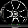 AXXION X2 6,5x16 4x108 ET25.00 schwarz glänzend lackiert (sw+)