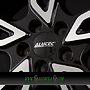 ALUTEC TORMENTA 7x18 5x114,3 ET35.00 diamant-schwarz frontpoliert