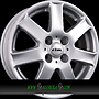 RIAL FLAIR 6x16 4x100 ET43.00 polar-silber