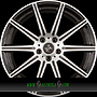 KESKIN KT16 DYNAMIC 8,5x19 5x112 ET30.00 black front polished (bfp)