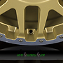  COMBAT CV 8x18 6x139,7 ET45.00 gold matt lip + cap polish