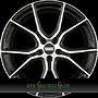 FONDMETAL STC-45 9x20 5x114,3 ET38.00 glossy black machined