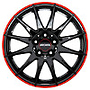 RONAL R54/MCR/ET35 8x18 5x112 ET35.00 jetblack-red rim
