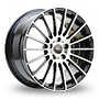 AVUS AC-M03 black polished 8.0Jx18 ET45 5x112x66.6 (wintertauglich) 8x17 5x112 ET 
