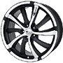 BROCK B23 SHADOW BL. POL 5X114.3 ET35 HB72.6 9,5x19 5x114,3 ET35.00 schwarz-matt front-poliert