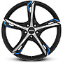 RONAL R62BLUE/JBMFK35 8x19 5x112 ET35.00 jetblack-matt-frontkopiert
