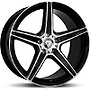 AXXION AX7 8,5x17 5x112 ET45.00 schwarz hochglanzpoliert