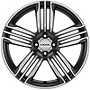 RONAL Alufelge 7.5 J x 19 110/5/38/65  R57 SCHWARZ-FRONTKOPIERT RONAL 7,5x19 5x110 ET38.00 schwarz-frontkopiert