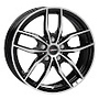 AUTEC Alufelge 7.5 J x 18 112/5/25/66,6  Bavaris Schwarz poliert Autec 7,5x18 5x112 ET25.00 gloss black / polished