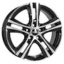 DBV 7.0x17 5/114.3 ET48 Andorra II schwarz gl?nzend, front poliert 71.6 x17  ET 