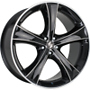  990455130EF7115 FELGE: ETABETA - TETTSUT BLACK SHINY FULL POL. 9X19 LK:5/130 ET:45 ML:71,6 9x19 5x130 ET0.00 